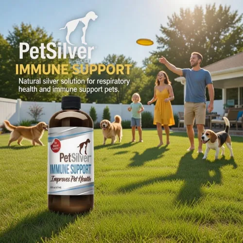 Vista 6 de PetSilver Apoyo inmunológico, solución nebulizadora natural, promueve la salud respiratoria en gatos y perros, alergias, tratamiento de senos