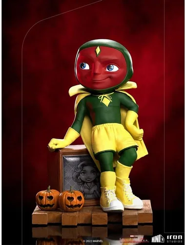 Vista 3 de Iron Studios - Figuras Minico: Figura de Wandavision (Visión - Halloween)