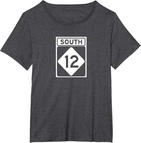 Vista 23 de Highway 12 South NC Outer Banks North Carolina Hwy - Camiseta, Negro, S