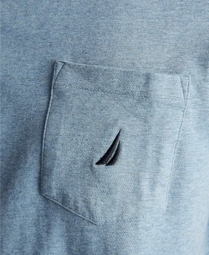 Vista 5 de Nautica Camiseta de manga corta con cuello redondo y bolsillo para hombre
