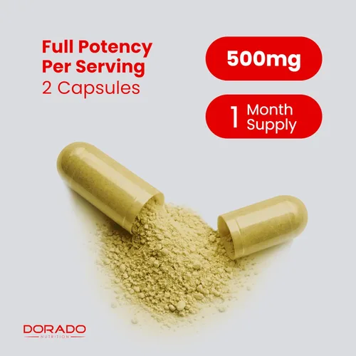 Vista 8 de Suplemento de berberina de 500 mg por porción (60 cápsulas) Berberina HCL para apoyo a la salud intestinal para hombres y mujeres - Suplementos