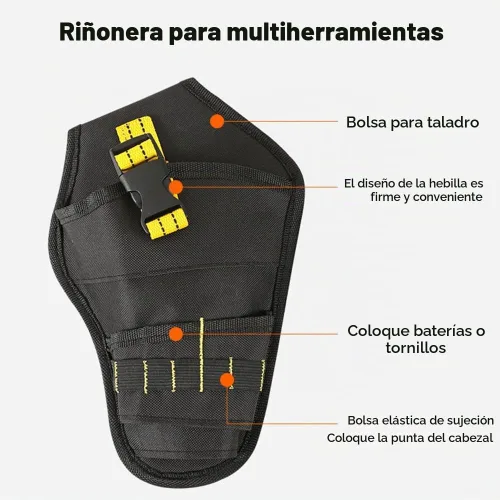 Vista 3 de Funda de taladro de extracción rápida,Funda de conductor de impacto de servicio pesado,Funda de taladro para bolsa de herramientas de conductor