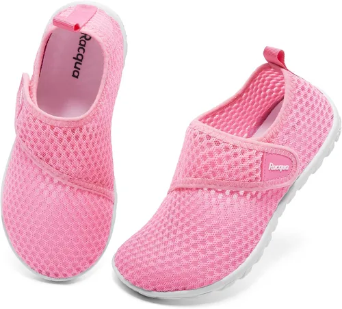 Vista 2 de Racqua Zapatos de agua para niños y niñas, de secado rápido, ligeros, deportivos, acuáticos (niños pequeñosniños grandes)