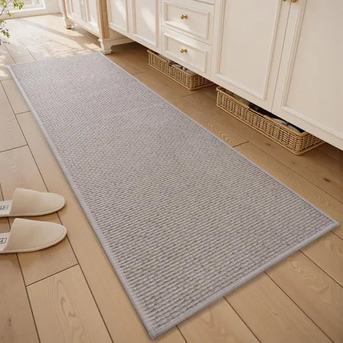 Vista 16 de RESARE Tapete de baño antideslizante, lavable a máquina, súper absorbente, de secado rápido, tapete de baño ultra suave para suelo de baño, 17 x 24
