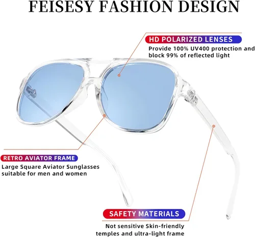 Vista 3 de FEISEDY Cuadrado retro, clásico, vintage para mujer