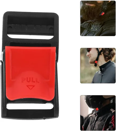 Vista 7 de 6pcs Motorcycle Helmet Quick Release Buckle Replacement Plastic Side Release Clips Featuring Reliable Locking Mechanism Easy Attachment and