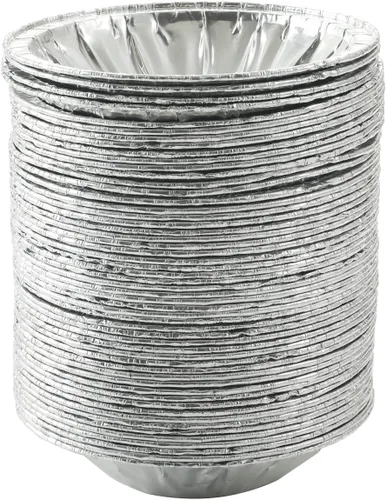 Vista 5 de Waytiffer 50 Pack - Sartenes para tartas de 4 pulgadas, Mini latas para tartas de aluminio desechable resistente para tartas/pasteles de papel