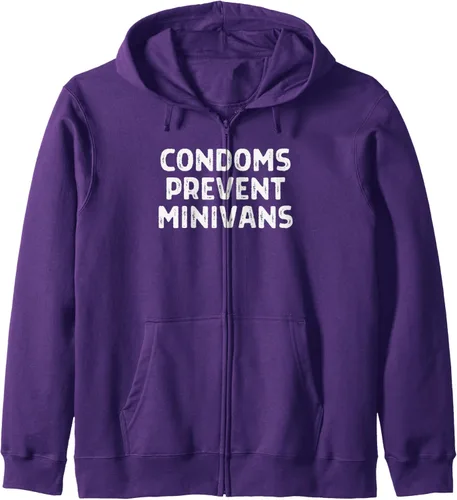 Vista 6 de Condones Prevenir Minivans Divertida despedida de soltero con cremallera sexual segura, Negro