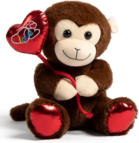 Vista 13 de HollyHOME Capybara - Peluche de San Valentín Capybara con globo rojo de amor para niños y novia, aniversario, San Valentín, cumpleaños, regalos