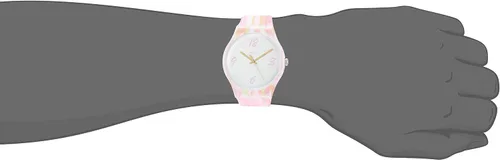 Vista 3 de Swatch Pinkquarelle SUOW151 - Reloj de cuarzo de silicona rosa mate para mujer