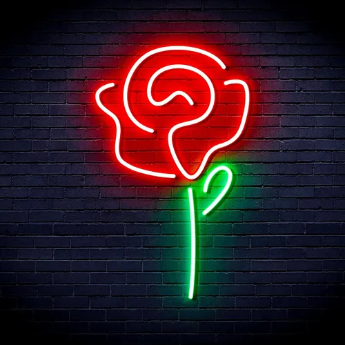 Vista 10 de ADVPRO Rose Flex Silicone LED Neon Sign - Blue - st16s32-fnu0034-b