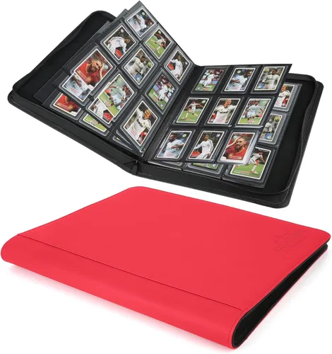 Vista 31 de Carpeta Toploader CARDBINDER, Estuches Duros Toploader, Fundas de 4 Bolsillos para hasta 128 Tarjetas. Carpeta de Tarjetas Toploader con Fundas