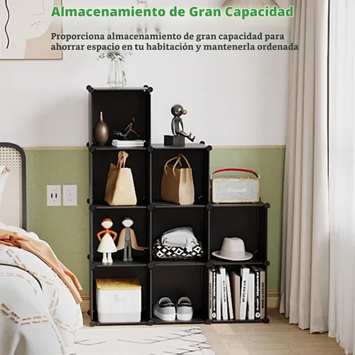 Vista 3 de C&Ahome - Organizador de clóset de almacenamiento para que lo montes tú mismo Negro