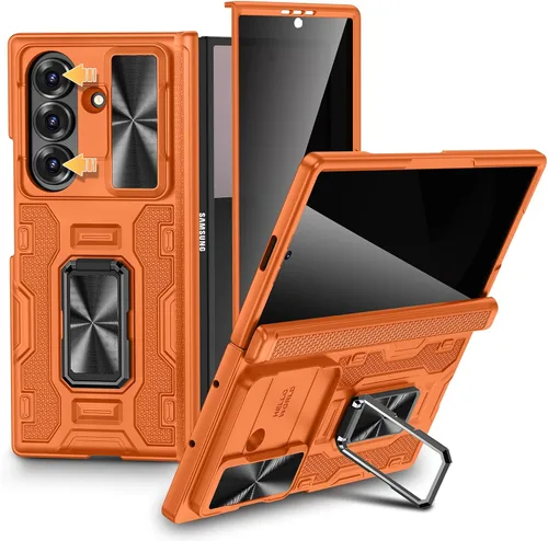 Vista 57 de VEGO Funda para Galaxy Z Fold 4 con Cubierta de Cámara Deslizante y Protección de Bisagra Funda con Protector de Pantalla Soporte Magnético de 360°