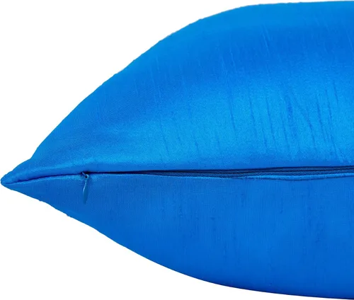 Vista 7 de Juego de 2 fundas de almohada decorativas para sofá, color azul aguamarina, almohada de granja de 12 x 12 pulgadas, fundas de almohada de seda