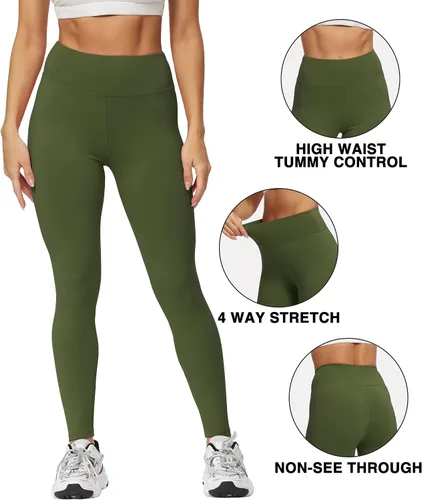 Vista 5 de Natural Feelings Leggings de cintura alta para mujer, ultra suaves, elásticos, opacos, ajustados, para yoga, talla única y talla grande