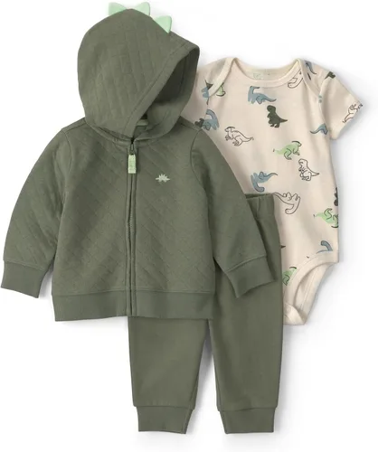 Vista 26 de Carter's Baby Boys' 3-piece Bodysuit Pant Sets Construcción azul