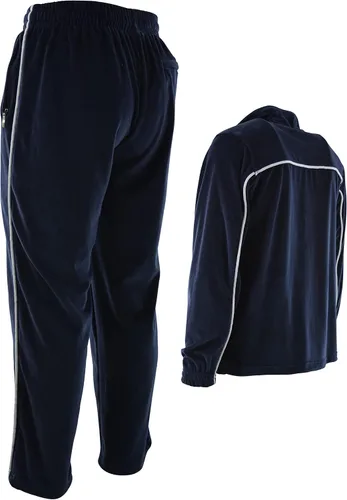 Vista 4 de ChoiceApparel Chándal de terciopelo para hombre con bolsillos con cremallera
