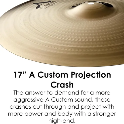 Vista 3 de Zildjian A20583 17 "Un platillo de choque de proyección personalizado