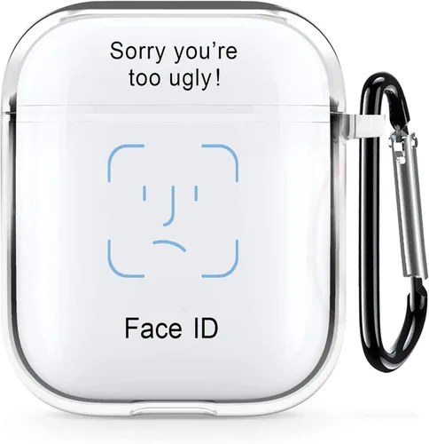 Vista 31 de Funda transparente para AirPods de 2ª generación de 1ª generación, diseño de gatito kawaii para mujeres, hombres y niños, funda de carga de TPU