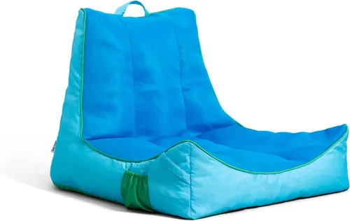 Vista 15 de Big Joe flotador Captain's Caddie sin necesidad de inflar para piscina con portavasos, hibisco tropical y aqua de doble lado con malla, tela