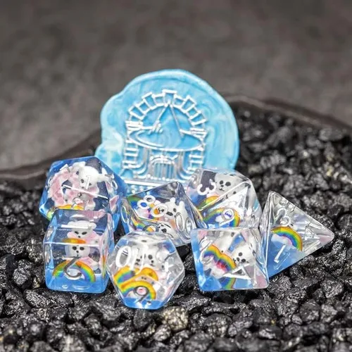 Vista 6 de Sage's Portal - Juego de dados de resina Animal Familiars DND, dados poliédricos para Dungeons and Dragons RPG, Pathfinder, Tabletop TTRPG