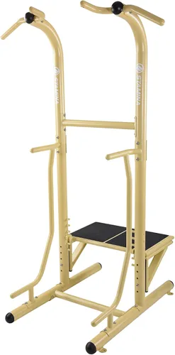 Vista 10 de Stamina Pull Up Bar Tower & Dip Station, Free Standing Outdoor Home Gym Equipment - Adjustable and Portable Workout Stand for Calisthenics Body Verde