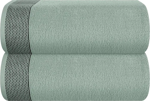 Vista 24 de Belizzi Home Juego de 3 toallas de algodón ultra suave, contiene una toalla de baño de 28 x 55 pulgadas, una toalla de mano de 16 x 24 pulgadas y un