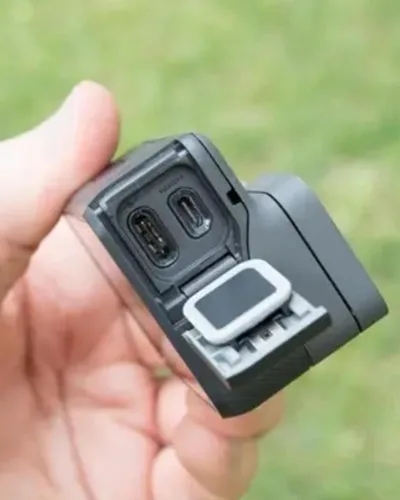 Vista 5 de Cubierta de puerta lateral de repuesto para GoPro 5/6/7, a prueba de polvo e impermeable, parte de reparación de la cubierta del puerto USB