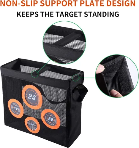 Vista 10 de Hely Cancy - Bolsa de almacenamiento de malla portátil para juguetes de práctica de tiro con objetivo compatible con dardos Nerf para niños de 6
