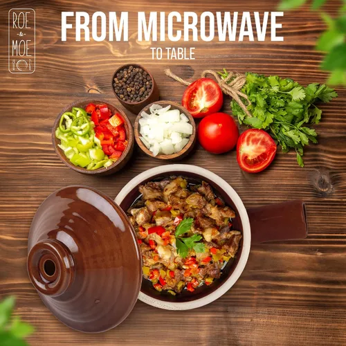 Vista 6 de Roe & Moe Olla para huevos – Antiadherente, cerámica para microondas con tapa de chimenea y mango hueco. Reimagina el desayuno con huevos perfectos