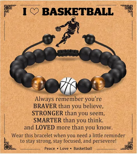 Vista 10 de EPIRORA Regalos para adolescentes, pulseras de fútbol, baloncesto, béisbol, fútbol americano, regalos de cumpleaños para hijo, nieto, hermano