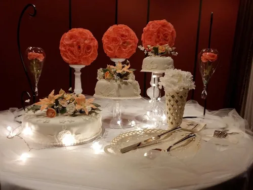 Vista 2 de Soporte de pastel de boda de acrílico de 3 niveles (estilo R300)