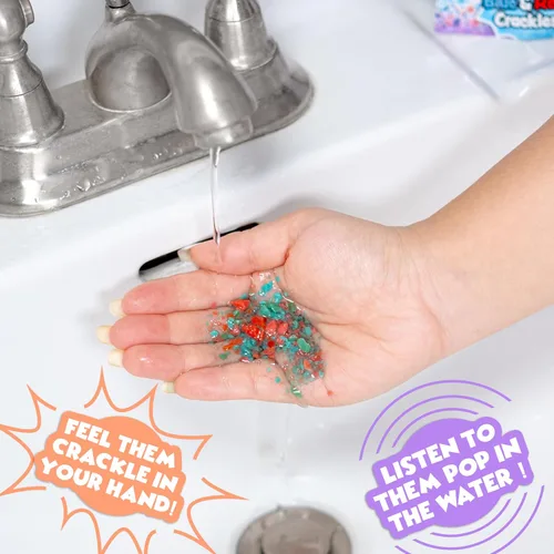 Vista 6 de Tub Works® Bath Crackles - Juguete de baño, paquete variado de 12 unidades No tóxico y sin fragancia Hace que el agua del baño crepite y haga