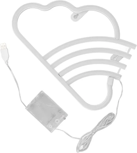Vista 6 de Letrero de neón LED, luz de neón de alto brillo, funciona con pilas, alimentado por USB, letrero de neón LED decorativo para dormitorio