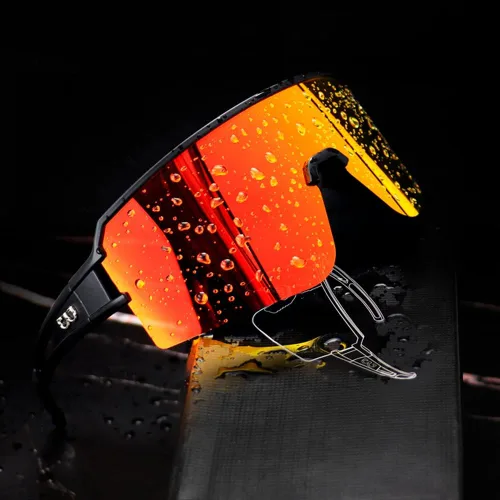 Vista 3 de FMY Gafas de sol polarizadas para ciclismo, lentes deportivos con protección UV400, para béisbol, correr, pescar, para hombres, mujeres y jóvenes
