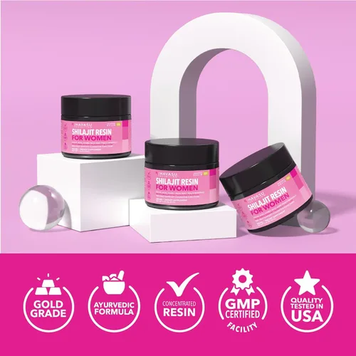 Vista 8 de Himalayan Shilajit para mujeres con ácido fúlvico, ácido húmico y más de 80 oligominerales – 500 mg de resina Shilajit de grado dorado de 16.000