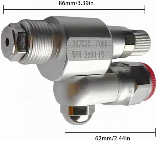 Vista 2 de Gra-co 287030 Válvula de cierre de extensión de junta giratoria Válvula antiescupir Airless Spray Adapter Joint para pulverizadores de pintura sin