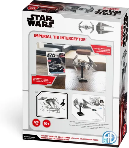 Vista 6 de 4D Cityscape Kits de modelo de papel 3D de Star Wars (interceptor imperial de corbata)