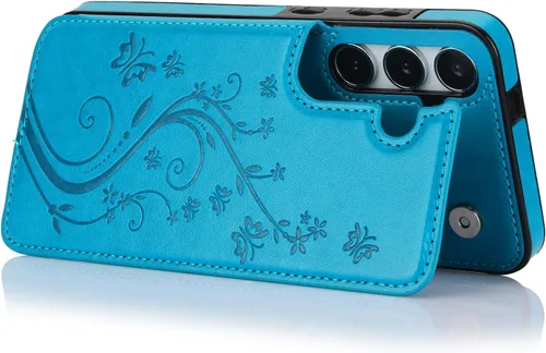 Vista 5 de Asuwish Funda de teléfono para Samsung Galaxy S25 5G con protector de pantalla de vidrio templado y tarjetero con soporte para tarjetero, soporte