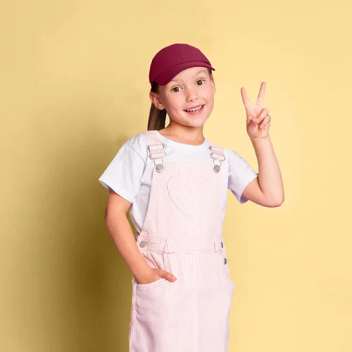 Vista 41 de DALIX Gorra plana de algodón, color marrón, náutico, rosa, rojo o blanco, para niños o jóvenes