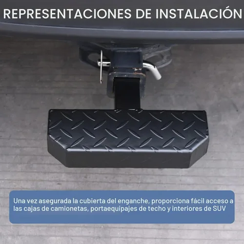Vista 6 de DICMIC Protector de parachoques de remolque antideslizante y óxido para la mayoría de automóviles, SUV, camionetas, con receptor de 2 pulgadas