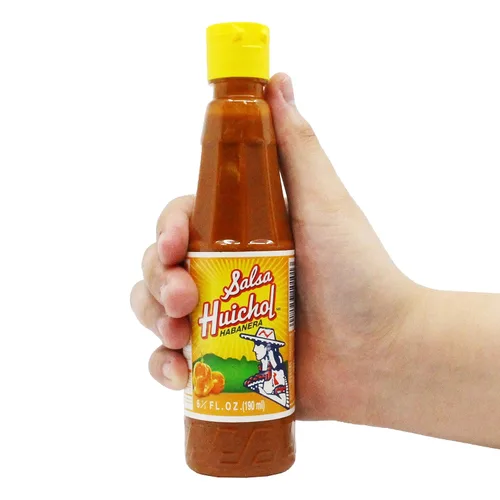 Vista 4 de Salsa Huichol Salsa picante Habanera (1 botella de 6.5 onzas)