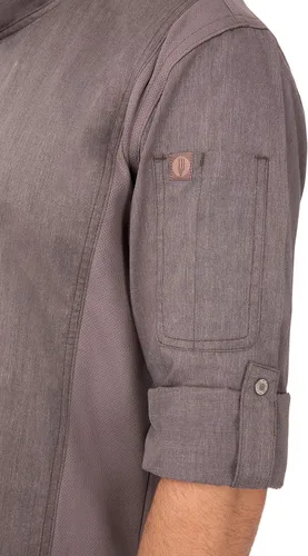 Vista 6 de Chef Works Abrigo de chef Hartford Cool Vent para hombre
