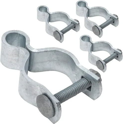 Vista 12 de VIVIDA Bisagra de puerta hembra de enlace de cadena de 1-3/8", bisagra de poste de puerta galvanizada, para poste de diámetro exterior de 1-3/8