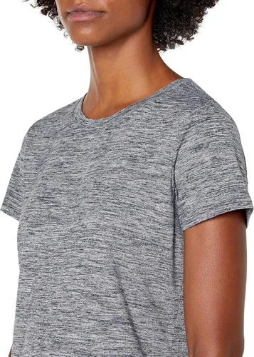 Vista 122 de Amazon Essentials Camiseta de manga corta con cuello redondo para mujer, de secado rápido, para entrenamiento, gimnasio, paquete múltiple