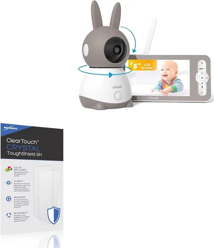 Vista 2 de BoxWave Protector de pantalla compatible con ieGeek Video Baby Monitor – ClearTouch Crystal ToughShield 9H (paquete de 2), protector de pantalla