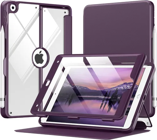 Vista 15 de MoKo Funda para iPad de 9ª generación con soporte para lápices, funda para iPad de 8ª/7ª generación de 10.2 pulgadas, protector de pantalla