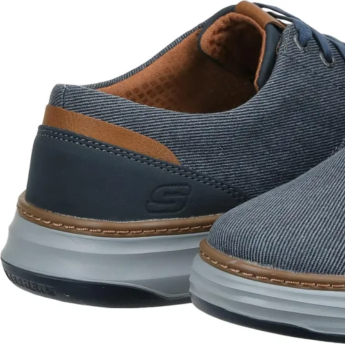Vista 4 de Skechers de lona Moreno Oxford para hombre