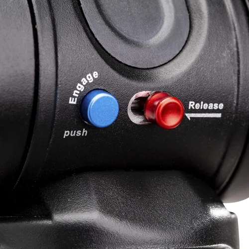 Vista 8 de Benro Cabezal de video fluido de base plana S4 PRO, 8.8 lb. máx. Contrapeso de 2 pasos (1 y 2), soportes de accesorios de 1/4"-20, montaje de cabeza